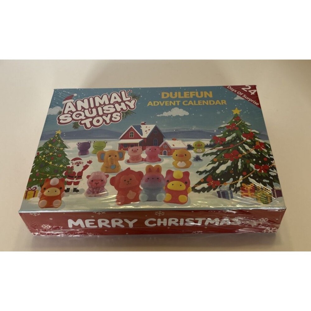 Duelfun Animal Squishy Toys Christmas Advent Calendar 24 Days 2025